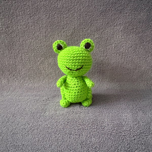 Finn the Frog - Handmade Crochet Frog Plush Toy