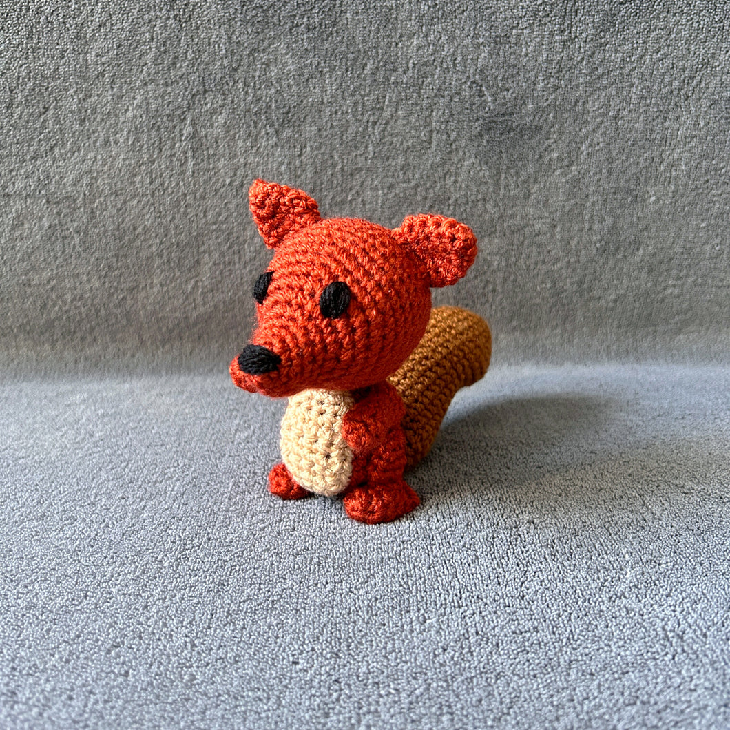 Scottie the Squirrel Crochet Soft Toy