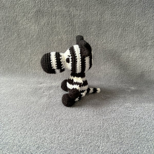 Zebedee the Zebra CE Tested Crochet Soft Toy